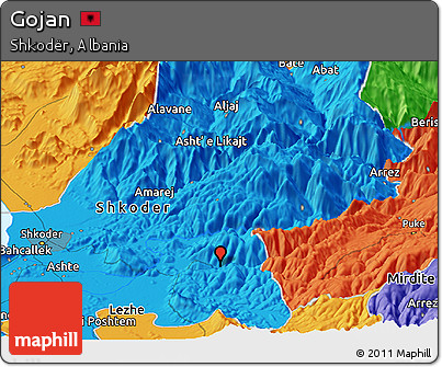Political Panoramic Map of Gojan