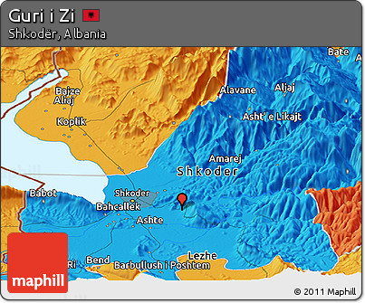 Political Panoramic Map of Guri I Zi