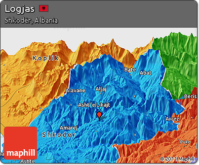 Political Panoramic Map of Logjas