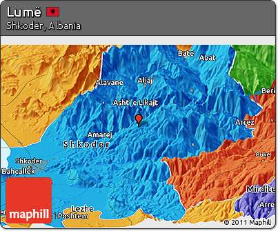 Political Panoramic Map of Lumë