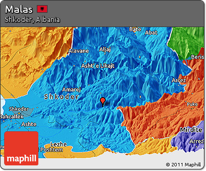 Political Panoramic Map of Malas