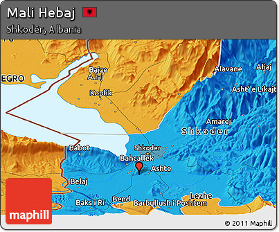 Political Panoramic Map of Mali Hebaj