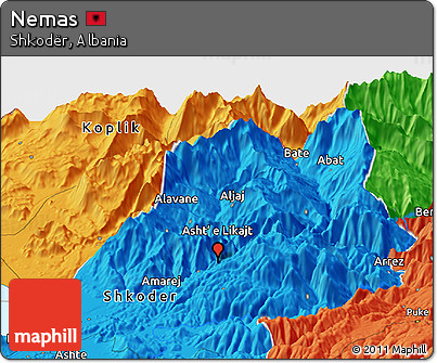 Political Panoramic Map of Nemas