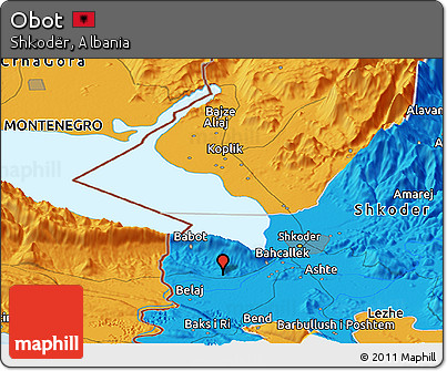 Political Panoramic Map of Obot