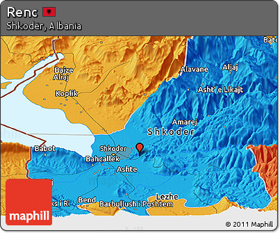 Political Panoramic Map of Renc