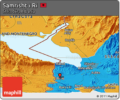 Political Panoramic Map of Samrisht I Ri