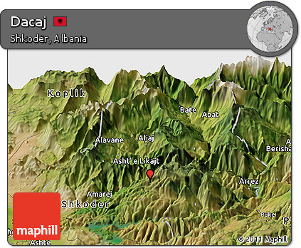 Satellite Panoramic Map of Dacaj