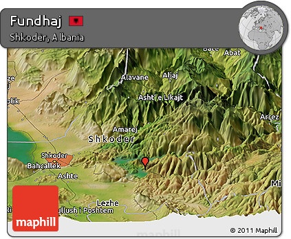 Satellite Panoramic Map of Fundhaj