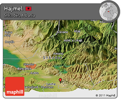 Satellite Panoramic Map of Hajmel