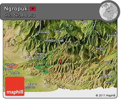 Satellite Panoramic Map of Ngropuk