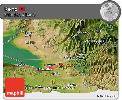 Satellite Panoramic Map of Renc