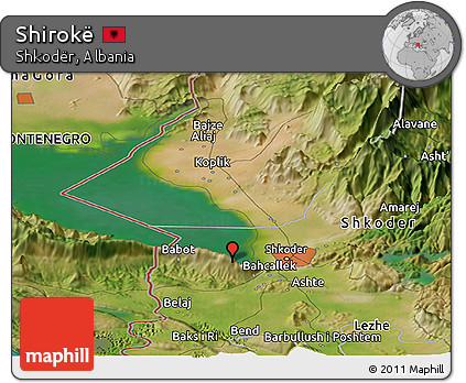 Satellite Panoramic Map of Shirokë