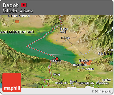 Satellite Panoramic Map of Babot