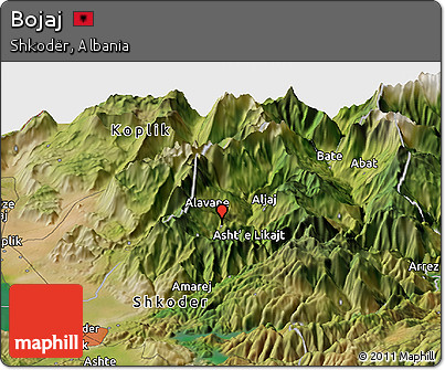 Satellite Panoramic Map of Bojaj