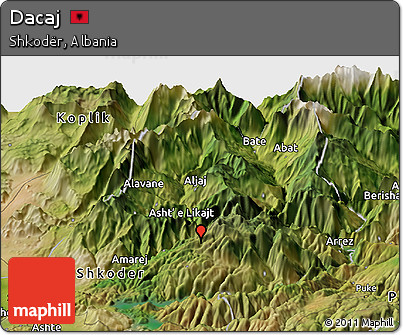 Satellite Panoramic Map of Dacaj