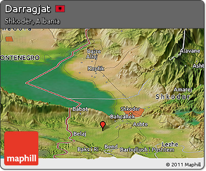 Satellite Panoramic Map of Darragjat