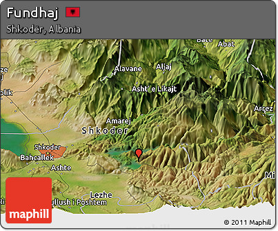 Satellite Panoramic Map of Fundhaj