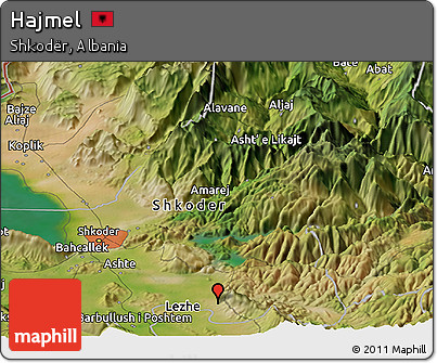 Satellite Panoramic Map of Hajmel