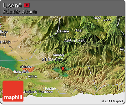 Satellite Panoramic Map of Lisënë