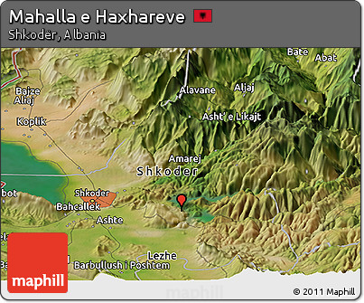 Satellite Panoramic Map of Mahalla E Haxhareve