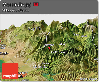 Satellite Panoramic Map of Martindrejaj