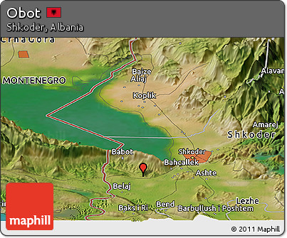 Satellite Panoramic Map of Obot