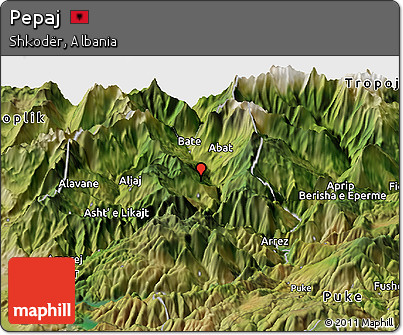 Satellite Panoramic Map of Pepaj