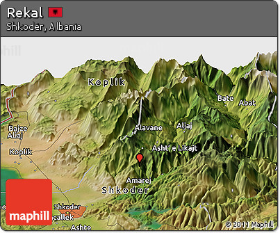 Satellite Panoramic Map of Rekal