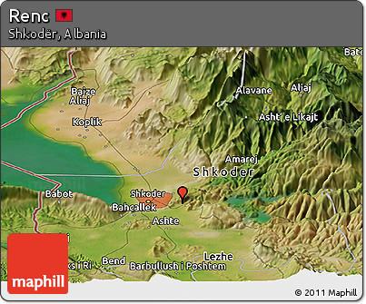 Satellite Panoramic Map of Renc