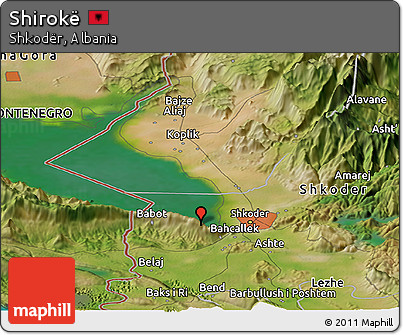 Satellite Panoramic Map of Shirokë