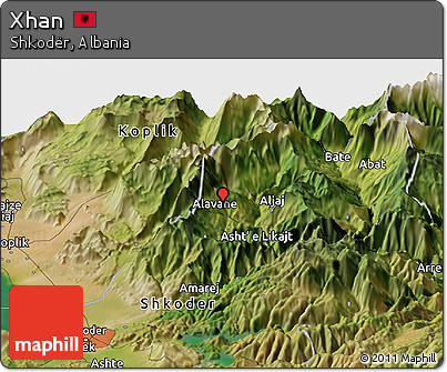 Satellite Panoramic Map of Xhan