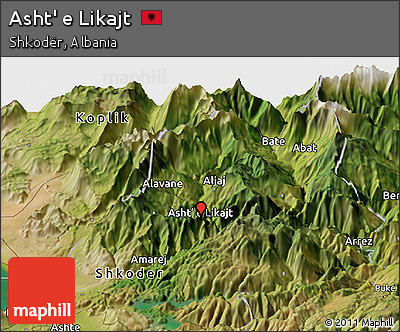 Satellite Panoramic Map of Asht' E Likajt