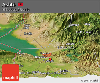 Satellite Panoramic Map of Ashtë
