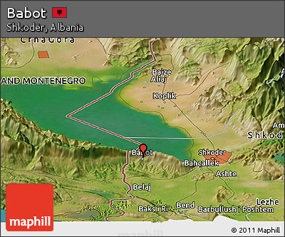 Satellite Panoramic Map of Babot