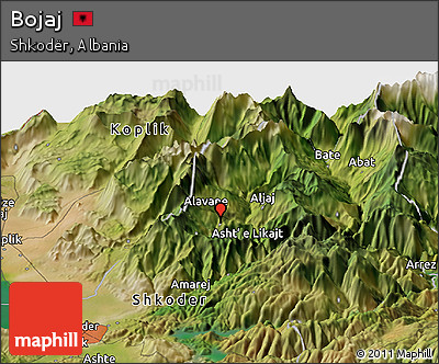 Satellite Panoramic Map of Bojaj