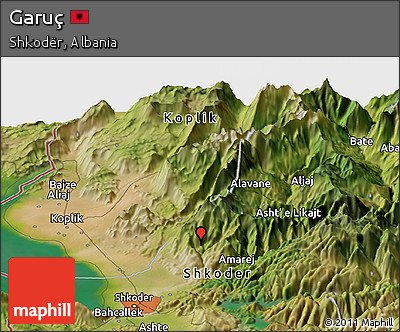 Satellite Panoramic Map of Garuç
