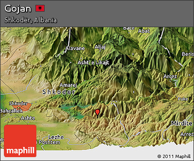 Satellite Panoramic Map of Gojan