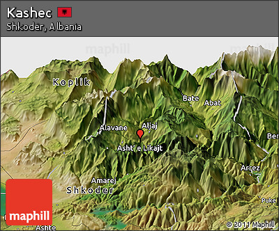 Satellite Panoramic Map of Kashec