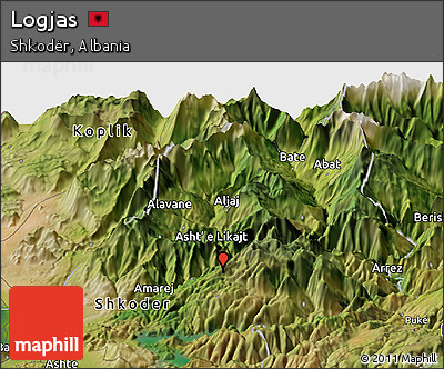 Satellite Panoramic Map of Logjas
