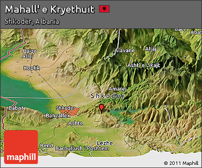 Satellite Panoramic Map of Mahall' E Kryethuit