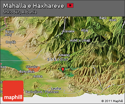 Satellite Panoramic Map of Mahalla E Haxhareve