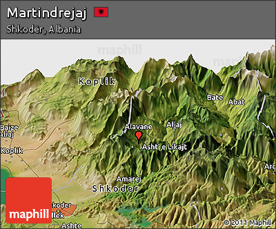 Satellite Panoramic Map of Martindrejaj