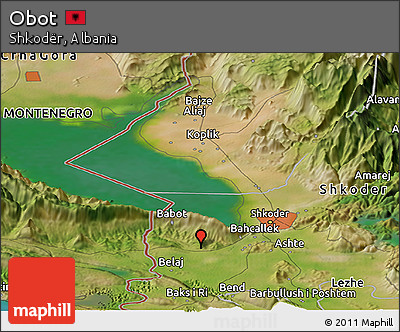 Satellite Panoramic Map of Obot