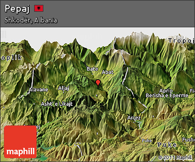 Satellite Panoramic Map of Pepaj