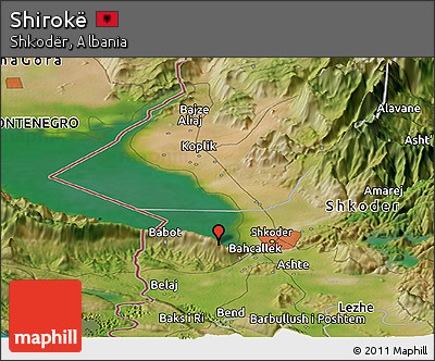 Satellite Panoramic Map of Shirokë