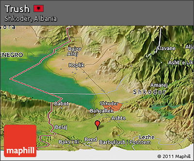 Satellite Panoramic Map of Trush