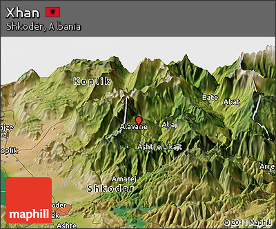 Satellite Panoramic Map of Xhan