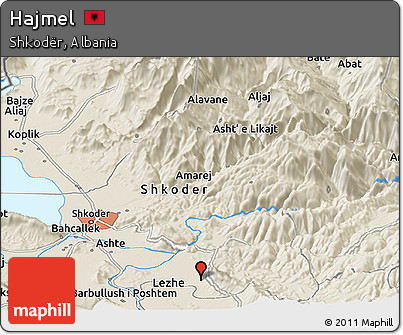 Shaded Relief Panoramic Map of Hajmel