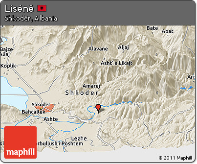 Shaded Relief Panoramic Map of Lisënë