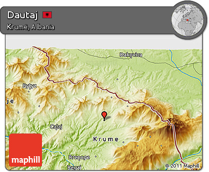 Physical 3D Map of Dautaj